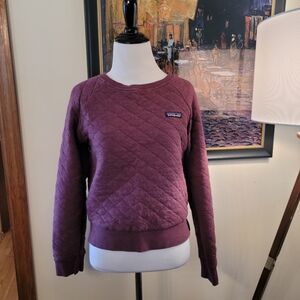 Patagonia Quilted Sweatshirt in Plum